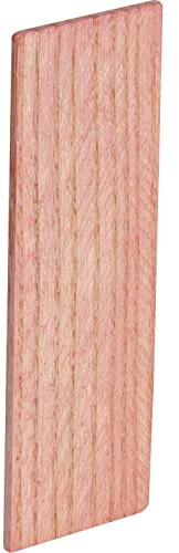 Verglasungsklötze Holz Esche lackiert | Holzklotz 80x30x2 mm | 100 Stück Glaserklötze rot