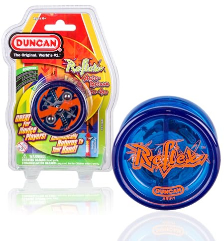 Duncan Toys Reflex Auto Return Yo-Yo, Beginner String Trick Yo-Yo, Blue