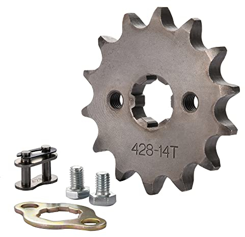 GOOFIT 428 14 T 20mm Motorrad Motor Kettenritzel Kettenräder Ritzel kleines Kettenrad Ersatz für 50cc 70cc 90cc 110cc Motorcycle Dirtbike ATV Quad