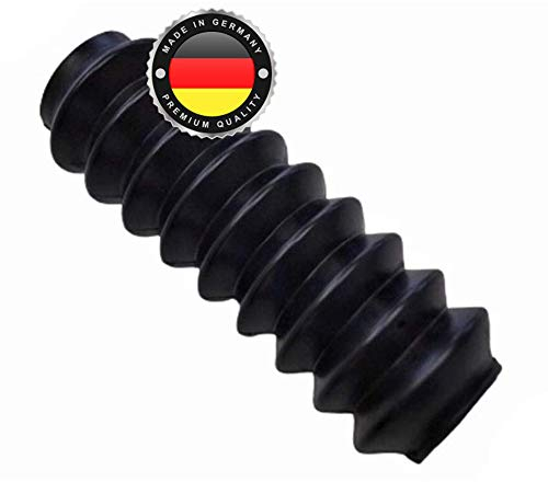 WS · SYSTEM 1x Universal Faltenbalg aus Gummi – 1 Stk flexible & dehnbare Achsmanschette MADE IN GERMANY aus hochwertigem PVC – Schelle in Größe: L 117mm-36mm Ø 23-27mm