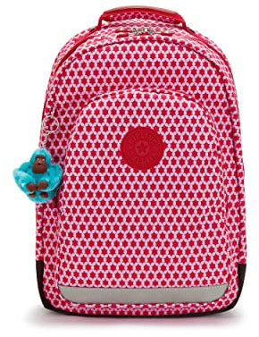 Kipling Class Room, Mochila Grande con Protección para Portátil 15, Impermeable, 43 cm, 28 L, 0.89 kg, Rosa (Starry Dot Print)