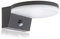 HUBER LED Wandlampe mit Bewegungsmelder 140° 15W, 2300lm I IP54 geschützte LED Außenleuchte mit Bewegungssensor I Wandleuchte innen, Disk, anthrazit