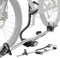 Turtle Pro-S | Fahrradträger, Fahrrad Dachträger, Universeller Fahrradhalter fürs Autodach | Abschließbar | Belastbarkeit bis 20 kg | Leichte und robuste Konstruktion aus Aluminium; Silber matt