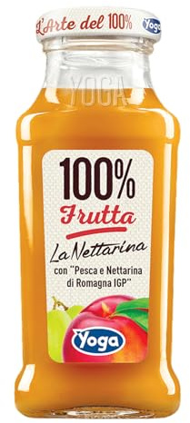 Yoga Succo di Frutta Pesca 100% Confezione da 12 Bottiglie da 200 ml