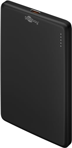 goobay Magnetische Wireless Powerbank 5.000 mAh für Google Pixel 10, kleines tragbares Ladegerät, lädt iPhone, Samsung, magnetisches Akkupack, für gleichzeitigen Laden und Telefonieren - 70182