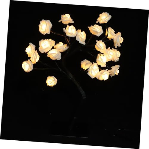 Homoyoyo Lampe Led Arbre Lampe De Bureau Unique Et Décorative De Chevet Sans Pile Blanc