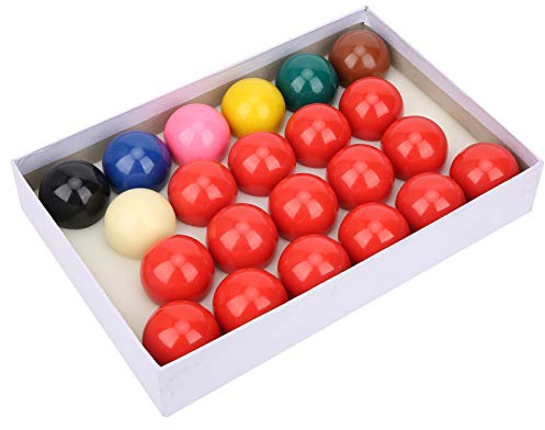 22 Piece Snooker Billiard Balls Set 52.2mm 2.1 inch Resin Pool Balls for Pool Tables Precision Balanced Smooth Hitting Comfort Professional Grade Tournament Standard Size
