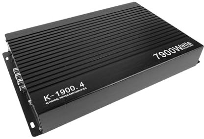 Tiardey Amplificateur de Puissance stéréo pour Voiture, Classe A/B Haute Puissance 4 canaux, amplificateur de Puissance Audio 7900 W pour des Performances sonores améliorées