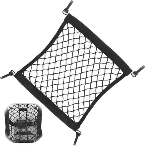 Red de equipaje para e-scooters y bicicletas eléctricas, red elástica de almacenamiento con goma, 25 x 30 cm, para casco y accesorios, bolsa de red para scooters eléctricos y bicicletas, práctico