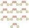 TIDTALEO 10pcs Galvanized Iron Fence Brackets for Wood Rail Support Heavy Duty Repair Kit Easy to Install Bracket for Garden Fences and