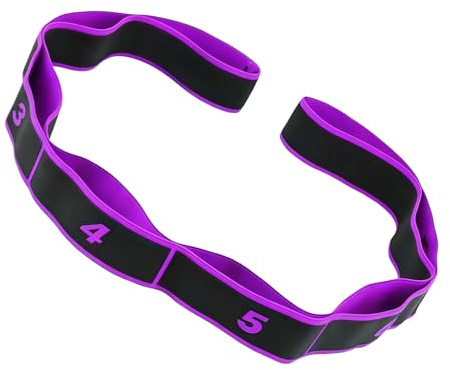 Fascia di resistenza per esercizi fitness con numeri, elastico per la tensione del pilates, lunghezza della corda