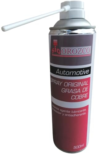 Kopparfett i sprayen, 500 ml SIO – anti-influenssmörjmedel med hög temperatur, korrosionsskydd, seiz, professionell bil, verkstad och mekanik
