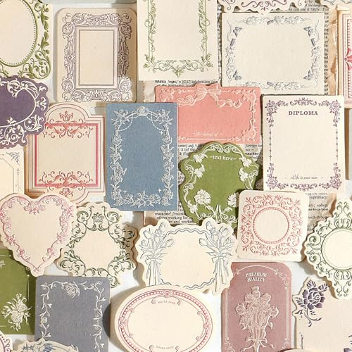 120 Sheets Vintage Scrapbook Paper Kit for Journaling, Aesthetic Floral Junk Journal Supplies, Decorative Craft Paper for Scrapbooking, Bullet Journal, Planners, and Card Making