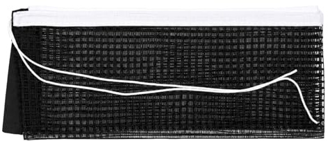 Sylalxeba 1 Pièce Filet Ping Pong en Polyester-Coton Noir, Longueur 1.75m, Filet de Remplacement pour Table de Tennis de Table, Universel pour Intérieur & Extérieur