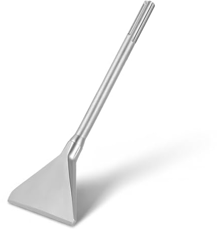 VEVOR Cincel Plano Ancho SDS Max, 350 x 150 mm, Cincel para Martillo de Demolición, Triangular y Afilado, Raspador de Suelos para Eliminación de Azulejos Baldosas Adhesivos Superficies de Paredes