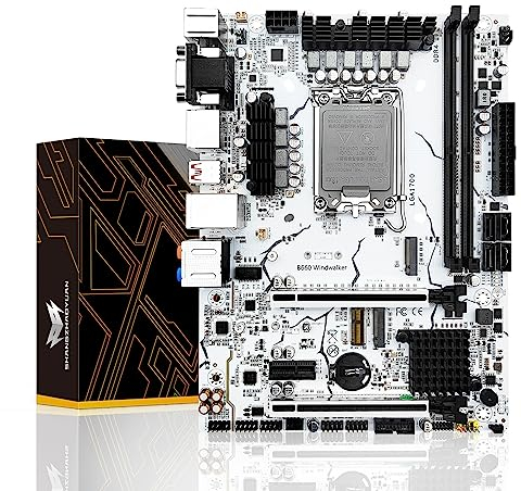 SHANGZHAOYUAN B660 Mainboard LGA 1700 für Intel 12th/13th Gen Core i9 i7 i5 i3/Pentium Serien prozessoren (M-ATX, DDR4 Max 64GB, PCIe 4.0, NVME M.2, SATA 3.0, USB 3.2, 2.5Gb LAN)
