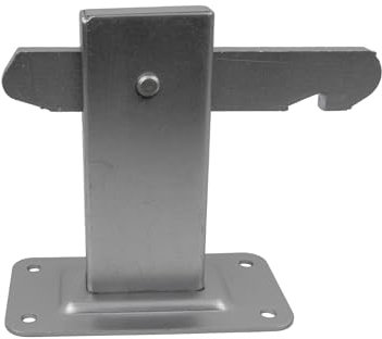 GeZu Impex® Arrêt de portail avec équerre de fermeture - Butée de porte galvanisée