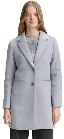 TOM TAILOR Denim Abrigo de mujer, 10658 Cement Grey Mélange, L