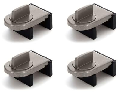 CZAKOMIX Confezione da 4 Finestra Scorrevole Serratura Color Caffè, Serratura Porta Scorrevole, Blocca Finestre, Serratura per Porta Scorrevole, Adatta per Porte e Finestre Scorrevoli