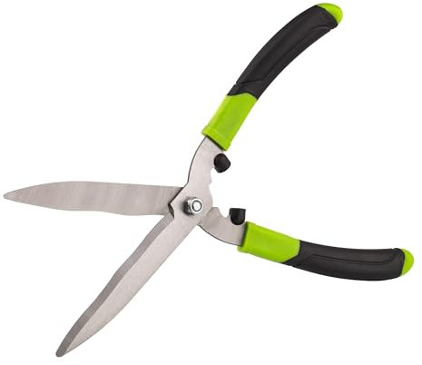 MIVOS Heckenschere mit Stahl-Klingen - Robuste Gartenschere zum Schneiden von Hecken und dickeren Ästen - 45 cm - ergonomische Griffe - Astschere