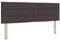vidaXL Kopfteil Linien-Design Dunkelbraun 140 cm Stoff