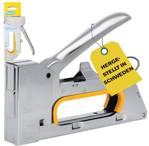 Rapid R23 PRO Graffatrice Manuale per Graffe n. 13, Dotata di Impugnatura Ergonomica, Parti Interne in Acciaio, Adatta a Lavori di Tappezzeria, Realizzata in Svezia (5001667)