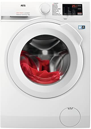 AEG L6FBA50490 Waschmaschine / 9,0 kg / Leise / Mengenautomatik / Nachlegefunktion / Kindersicherung / Wasserstopp / 1400 U/min