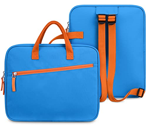SITHON Tasche für Tiptoi Bücher und Stift, mit verstellbarem Schultergurt, Platz für 10 bis zu 12 Bücher, Rucksack Tasche für TipToi Starterset Buch Puzzle und Zubehör, (Blau)