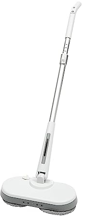 Mopa eléctrica inalámbrica con función de pulverización, depósito de agua de 350 ml, iluminación LED, pulidora eléctrica para suelos de madera/baldosas/vinilo/laminado