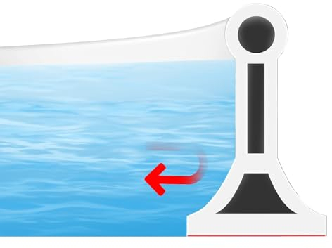 2M Wet Room Floor Water Barrier, Silicone Curved Groove Shower Door Water Dam, Self-Adhesive Sealing Strip for Kitchen Sink, Bathroom Floor, Shower Tray (T Shape,White)