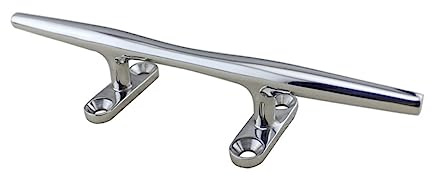 TOGEVAL Cornamusa De Muelle De Acero Inoxidable 316 Redonda 200 Mm Soporte para Cuerda De Barco Resistente para Amarre Náutico y Uso Embarcaciones