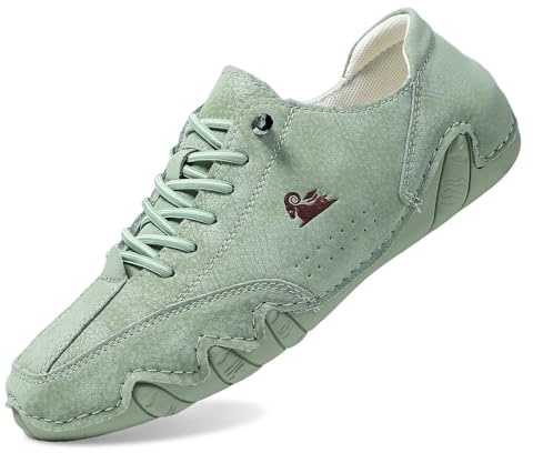 Allbestop Baskets Décontractées, Chaussures Orthopédique Femme Chaussures de Tennis Femme Sneaker Zéro-Drop Chaussure Running Chaussure Randonnée de Marche Ensemble Jogging Stylé, Sport(Vert,35)