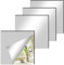 BEELUKY 4 Stück Glas HD Klebespiegel 20x20cm Spiegelfliesen Selbstklebend Spiegel zum Kleben mit 40 Klebe Mat Fliesenspiegel Dekorative Wandspiegel für Schlafzimmer Wohnzimmer Badezimmer Schrank Tür