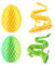 dellyy Dragón Impreso en 3D, Dragón con Articulaciones Móviles, Huevo de Dragón de Pascua, Huevos Juguete, Figuras de Dragón para Decoración (Verde Oro)