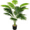 Vmhkjo kunstpflanzen groß 82 cm Hoch18 Zweige Grünpflanzen im Topf Künstlicher Palme Pflanze Wie Echt Outdoor Tropical Hawaii Grün Fake Plant für Schlafzimmer Büro Garten Hochzeit Party Deco