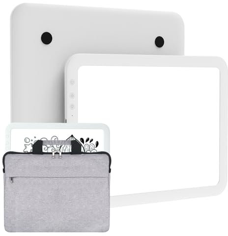 Tablero de dibujo de caja de luz A3 con bolsa, batería de 3500 mAh, 6 niveles de atenuación y 3 temperaturas de color, mesa de luz, almohadilla de luz para artistas, dibujo, bocetos, seguimiento,