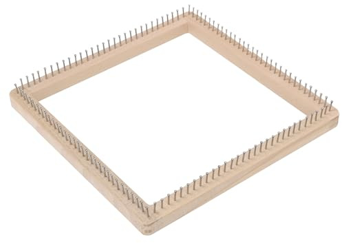 Msiud a Maglia, Cornice Maglia Kit Weaving Frame Fatta di Tavola Quadrata Mano Fatta Mano per la Produzione per il Giocattolo Calzino Sciarpa (30 * 30 cm)