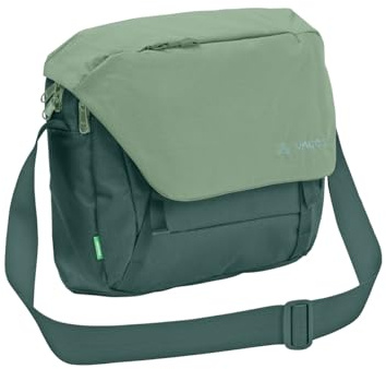 VAUDE Umhängetasche ROM S III - hochwertige Messenger Bag Herren & Damen aus recyceltem PET, wasserabweisende Schultertasche mit Notebook-Fach - dark forest, Mittelgroße