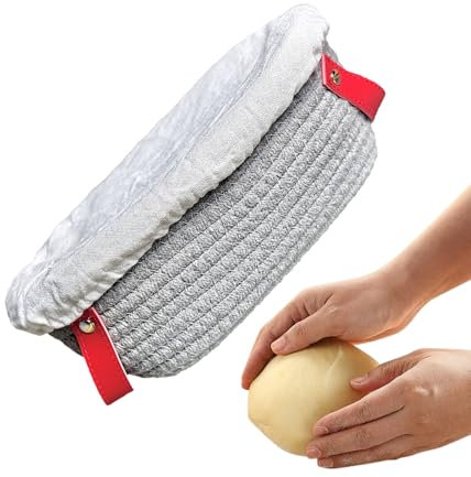 Cesta de prueba, cuenco de pan con forro, cuenco de cuerda de algodón reutilizable para mesa, almacenamiento, cocina, camping, exhibición