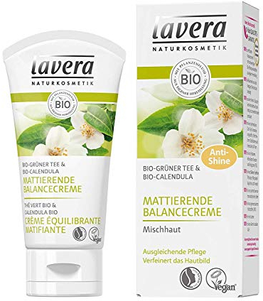 Lavera Mattierende Balancecreme Bio-Grüner Tee 3er Vorteilspack (3 x 50ml)