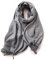KARMA.DIEM Cashmere Merino Mix - Super Weicher XXL Schal - 180x65cm - Made in Spain - Unisex - Pashima/Stola/Extra Breit für Mann & Frau (Hellgrau)