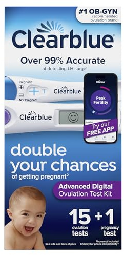 Clearblue Advanced Digital Ovulation Test Kit, 16 Count