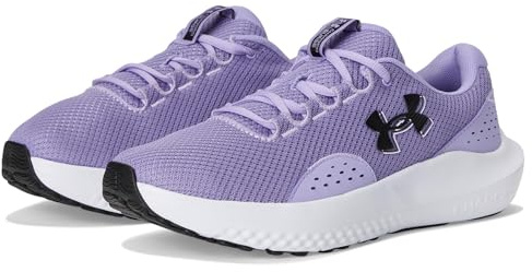 Under Armour Women's Charged Surge 4 Running Shoe, (538) Transparent/Black/Black, 8.5