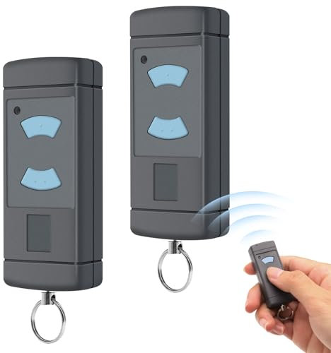 868.3MHz Fernbedienung Garagentor Kompatibel mit Blue Buttons Garage Fernbedienung,2 Stück Handsender Universal für Hörmann HSE2-868, HSM4-868, HS4-868,2 Kanäle