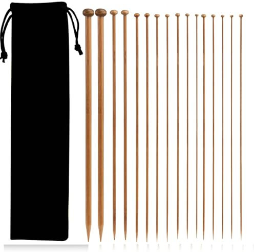 16 Pcs Stricknadeln, Knitting Needles, Komplette und Multifunktionale Modelle Stricknadel, Geeignet für Anfänger Im Stricken und Nähen Enthusiasten