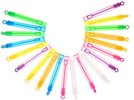 SKISUNO Seifenblasenset für Kinder 30-teilig Party-Seifenblasenstäbe Seifenblasen für Jungen und Mädchen Leere Flasche