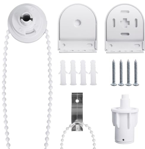 32MM Metal Roller Blind Spares, Upgrade Metal Bracket Roller Blinds Fittings Replacement Kit for Windows