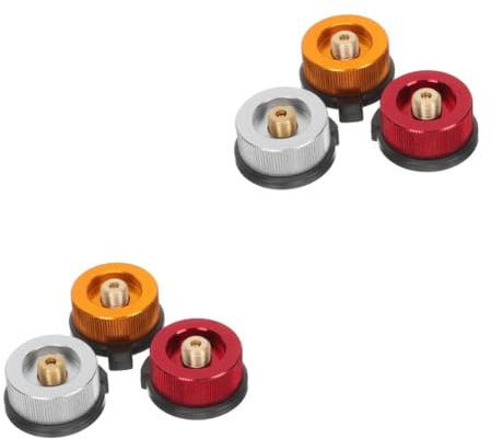 Happyyami 6piezas Adaptador De Gas Camping De Tanque De Gas para Estufa De Barbacoa para Acampadas y Cocinas Portátiles