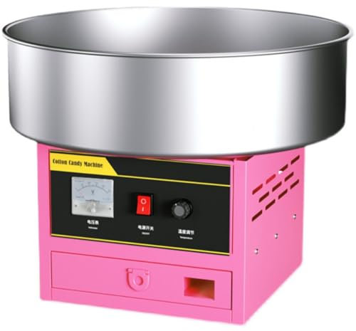 Kommersiell Sockervaddsmaskin, Sockergodismaskin lätt att Rengöra Sockergodismaskin, med Extra Förvaringslåda, för Födelsedagsfester och Fester,Pink