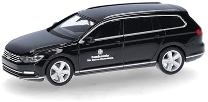 herpa Modellino VW Passat Variant Bundeswehr, miniatura in scala 1:87, pezzo da collezione, Made in Germany, modello in plastica